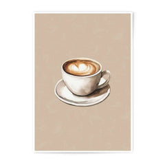 Coffee Cup Photographic Prints, Latte Art Print, Coffee Lover Decor, Kitchen Wall Art, Cafe Decor, Beverage Art, Gift Idea - Tawshia