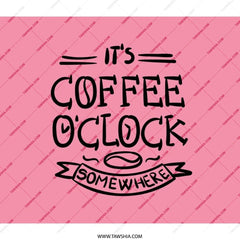 Coffee OClock Backpack, Funny Backpack, Coffee Lover, College Backpack, Travel Backpack, Work Backpack, Everyday Backpack - Tawshia