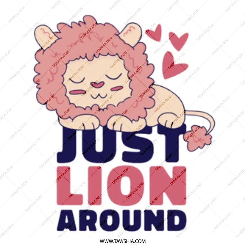 Cute Sleeping Lion Just Lion Around Product