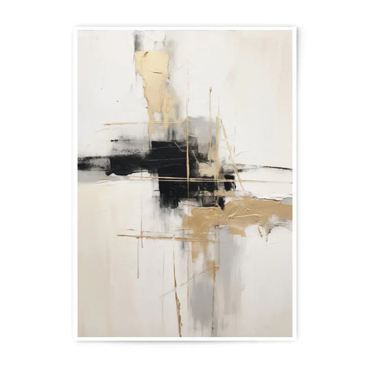 Abstract Gold Photographic Prints, Modern Wall Art, Contemporary Art Print, Home Decor, Minimalist Artwork, Black and White Prints - Tawshia