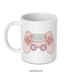 Pink Game Controller Mug, Gamer Gift Idea, Cute Pastel Mug, Video Game Lover Present, Gaming Mug, Unique Coffee Mug - Tawshia