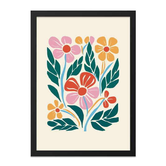 Floral Wall Art, Matisse Inspired Print, Colorful Flower Wall Decor, Botanical Art Print, Modern Home Decor, Abstract Flower Art - Tawshia
