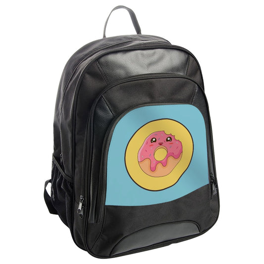 Kawaii Donut Backpack, Cute Food Backpack, Pink Donut Design, Sweet Treat Backpack, Unique Kids Backpack, Trendy School Bag - Tawshia