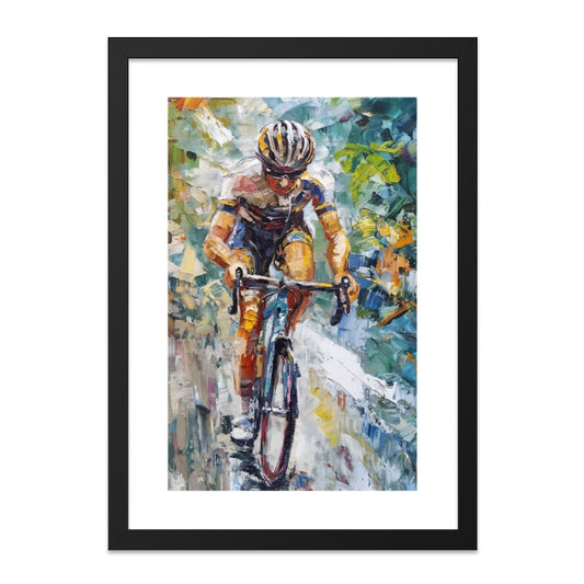 Cycling Art, Biker Wall Art, Sports Decor, Cycling Artwork, Cyclist Painting, Sport Art Print, Bike Rider Art, Race Bicycle Wall Art - Tawshia