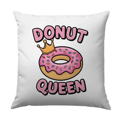 Donut Queen Pillow, Funny Pillow, Gift for Donut Lover, Foodie Home Decor, Unique Throw Pillow, Sweet Treat Cushion, Novelty Pillow - Tawshia