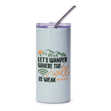 Wanderlust Tumbler, Weak Wifi, Adventure Tumbler, Travel Mug, Mountains Tumbler, Outdoors Gift, Hiking Gift, Vacation Mug, Gift for Hiker - Tawshia