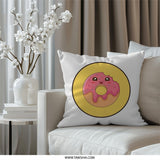 Kawaii Donut Pillow, Cute Food Pillow, Sweet Treat Decor, Funny Pillow, Donut Lover Gift, Bedroom Decor, Living Room Pillow - Tawshia