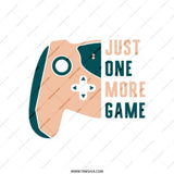Gamer Tote Bag, Just One More Game, Video Game Lover Gift, Gaming Tote Bag, Funny Gift for Gamers, Gift for Him, Gift for Her - Tawshia