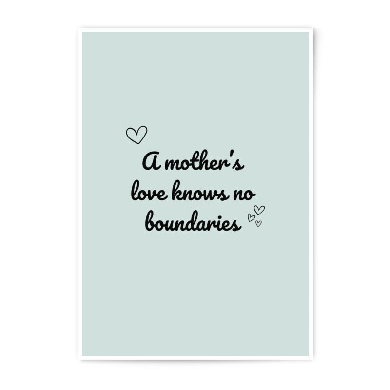 Mother's Love Photographic Prints, Heart Prints, Wall Decor Art, Mother's Day Gift, Quote Art, Home Decor Prints, Minimalist Art - Tawshia