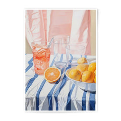 Citrus Still Life Photographic Prints, Summertime Refreshments Wall Art, Modern Kitchen Decor, Fruit Photography, Vibrant Home Decor - Tawshia