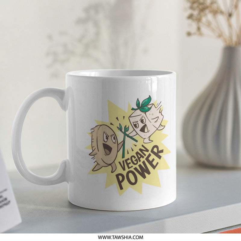 Vegan Power Graphic Print Coffee Mug product type