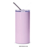 Floral Ice Cream Tumbler, Cute Tumbler, Flower Tumbler, Ice Cream Lover Gift, Unique Tumbler, Gift for Her, Aesthetic Tumbler - Tawshia