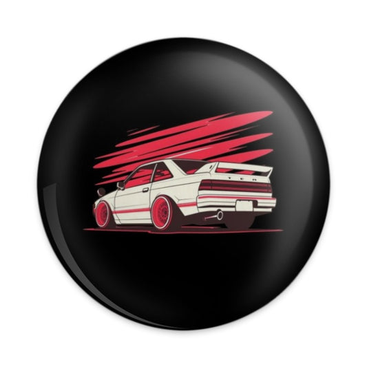 JDM Car Pinback Button, Tuner Culture, Car Enthusiast Gift, Japanese Domestic Market, Automotive Art, Racing Pin, Cool Car Accessory - Tawshia