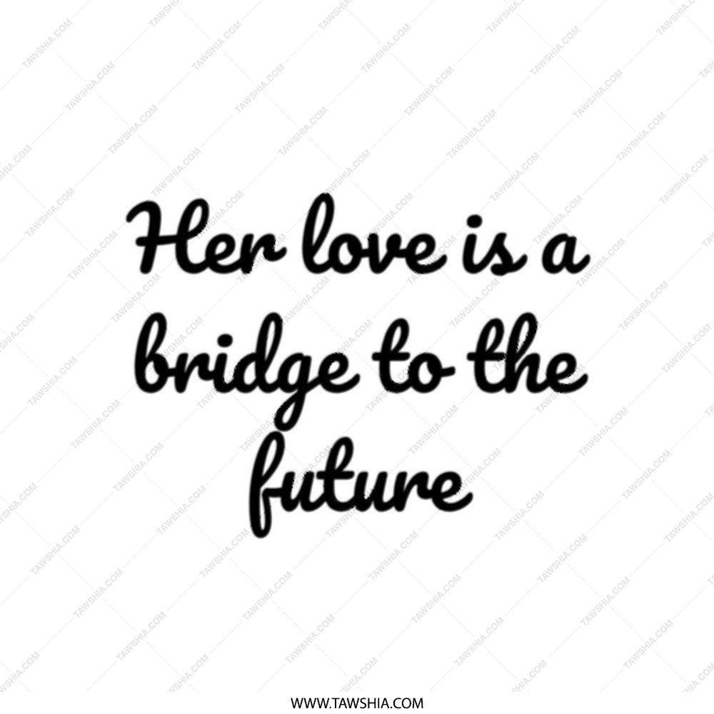 Love Bridge Future Tote Bag, Inspirational Quote Gift, Motivational Tote, Everyday Bag, Book Bag, Shopping Bag, Reusable Tote Bag - Tawshia