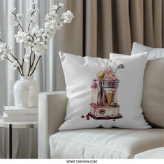 Ice Cream Machine Pillow, Fun Food Pillow, Dessert Lover Gift, Quirky Home Decor, Kitchen Decor Pillow, Sweet Treat Design Pillow - Tawshia