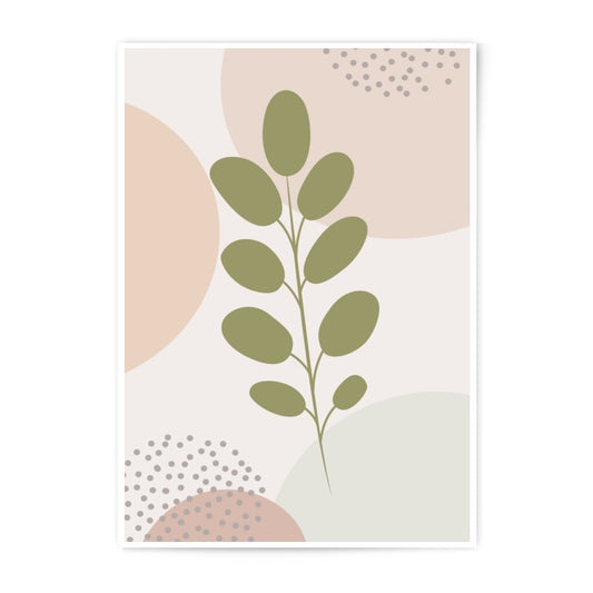 Botanical Photographic Print, Abstract Leaves Art, Neutral Color Wall Decor, Modern Home Art Print, Minimalist Plant Poster - Tawshia