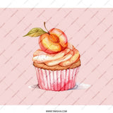 Peach Cupcake BackPack, Delicious Dessert BackPack, Sweet Treat BackPack, Cute Foodie Gift, Unique BackPack for Students - Tawshia
