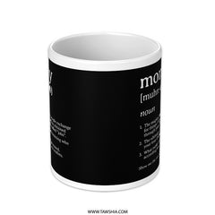 Dictionary Definition Money Black and White Mug product