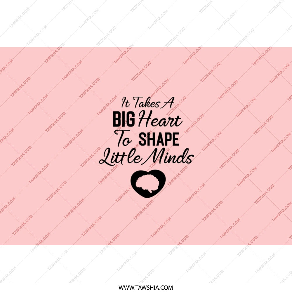 Teacher Appreciation Tumbler, Big Heart Little Minds Tumbler, Gift for Teachers, Teacher Tumbler, Pink Tumbler, Back to School Tumbler - Tawshia