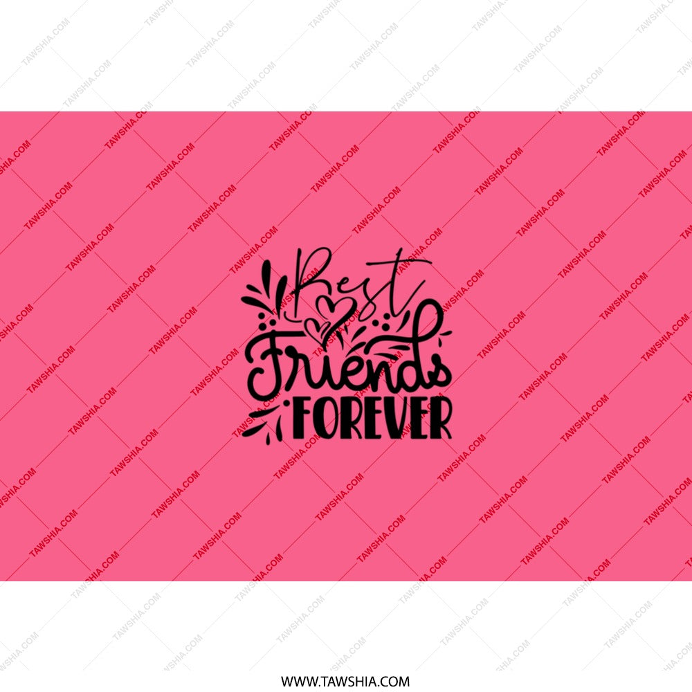 Best Friends Forever Tumbler, Friendship Gift, BFF Tumbler, Gift for Friend, Custom Tumbler, Personalized Tumbler, Pink Tumbler - Tawshia