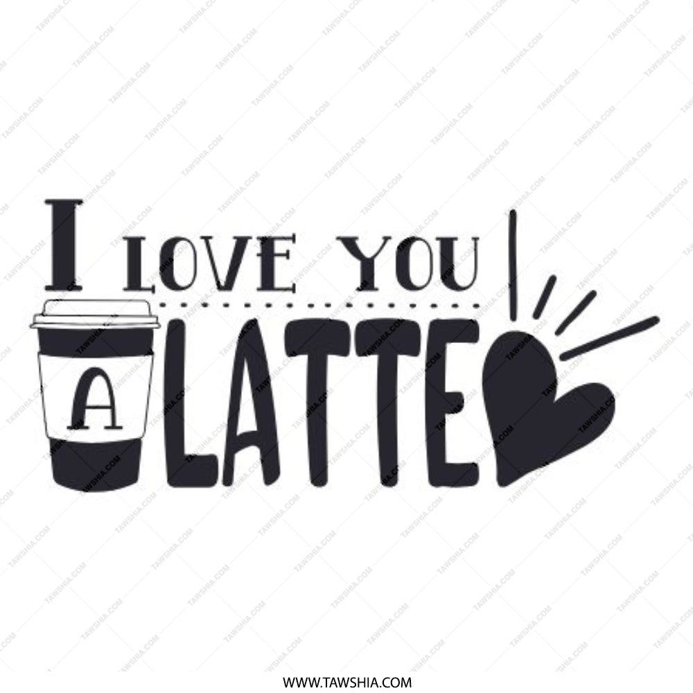 I Love You Latte Pinback Button, Coffee Lover Gift, Valentine's Day Button, Cute Button, Funny Button, Gift for Barista - Tawshia