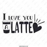 I Love You Latte Pinback Button, Coffee Lover Gift, Valentine's Day Button, Cute Button, Funny Button, Gift for Barista - Tawshia