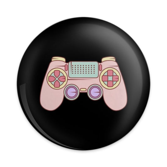 Pink Pastel Controller Pinback Button, Gamer Button Badge, Video Game Lover Gift, Cute Gaming Accessories, Kawaii Game Button - Tawshia