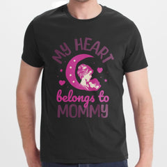 My Heart Belongs To Mommy Graphic Tee product