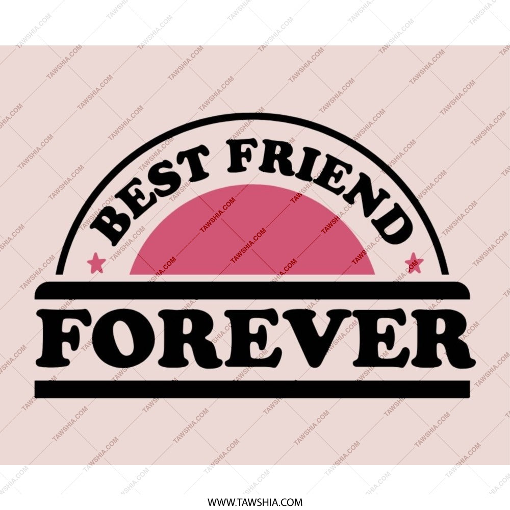 Best Friend Forever Mouse Pad, Gift for Friends, Friendship Mousepad, Cute Desk Accessory, Gift for Bestie, Office Mousepad - Tawshia