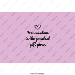 Wisdom Gift Tumbler, Inspirational Tumbler, Mother's Day Gift, Encouragement Gift, Gift For Her, Motivational Tumbler With Straw - Tawshia