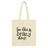 Crazy One Tote Bag, Funny Tote Bag, Quirky Tote Bag, Statement Tote Bag, Everyday Tote, Gift for Her, Gift for Friend, Novelty Tote - Tawshia