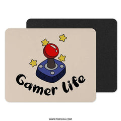 Gamer Life Joystick Mouse Pad, Gaming Lover Gift, Retro Joystick Art, Unique Desk Accessory, Gamer Gift Idea, Computer Accessory - Tawshia
