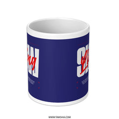 Stunning Blue Mug with Unique Design Mug Product