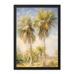 Tropical Palm Tree Wall Art, Coastal Artwork, Beach Palm Trees, Summer Landscape, Nature Art Print, Vacation Decor - Tawshia