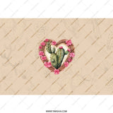 Cactus Tumbler, Floral Heart, Desert Decor, Plant Lover Gift, Succulent Tumbler, Southwestern Style, Unique Drinkware - Tawshia
