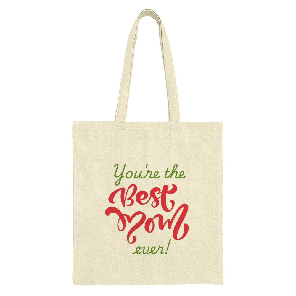 Best Mom Ever Tote Bag, Mother's Day Gift, Mom Appreciation, Shopping Bag, Everyday Bag, Gift for Her - Tawshia