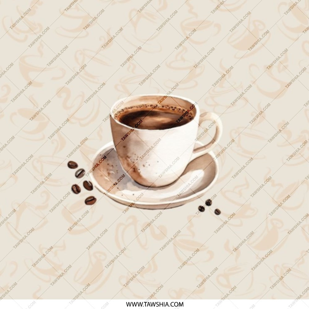 Coffee Cup Pocket Mirror, Latte Art, Coffee Lover Gift, Everyday Carry Mirror, Purse Mirror, Makeup Mirror, Double Sided Compact Mirror - Tawshia