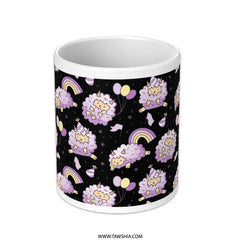 Cute Puffy Cloud and Rainbow Party Mug product type