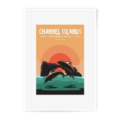Channel Islands National Park Photographic Print, Dolphin Art, Coastal Decor, Travel Poster, Wall Art, Nature Print, Ocean View - Tawshia
