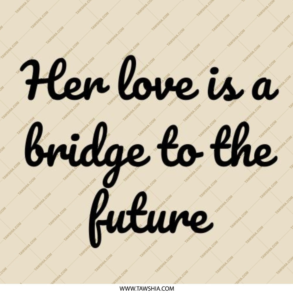 Her Love Is A Bridge Pinback Button, Motivational Pin, Inspirational Gift, Positive Affirmation, Quote Button, Encouragement - Tawshia