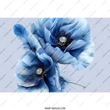 Blue Poppy Tumbler, Floral Tumbler, Flower Tumbler, Gift For Her, Trendy Tumbler, Beautiful Tumbler, Floral Design, Drinkware - Tawshia