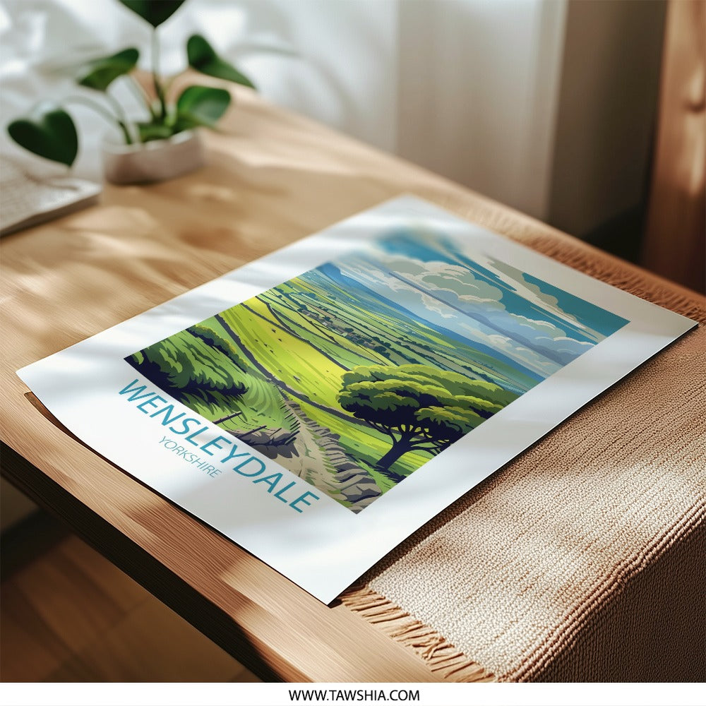Wensleydale Photographic Print, Yorkshire Art, Landscape Photo, Countryside Poster, Scenic Wall Decor, Travel Photography Print, Home Decor - Tawshia