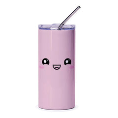 Adorable Pink Smiling Face Insulated Tumbler product