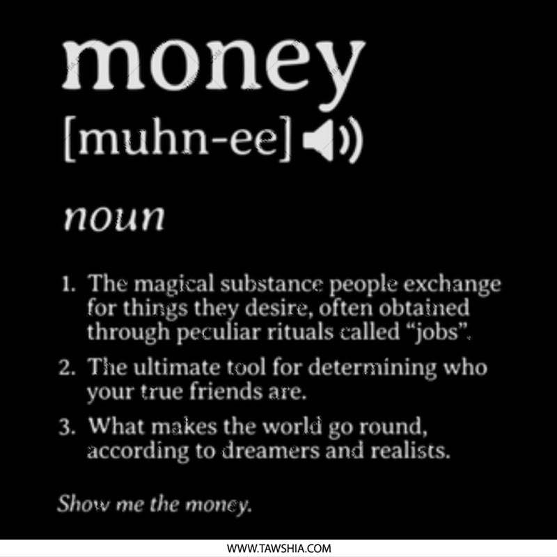 Money Illustrated Definition Poster Product