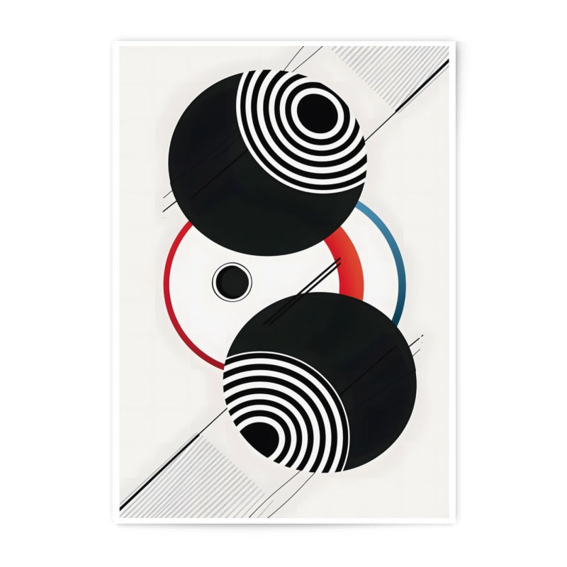 Geometric Photographic Print, Abstract Circle Art, Modern Wall Decor, Graphic Design Print, Minimalist Art Print, Home Decor, Circle Pattern - Tawshia