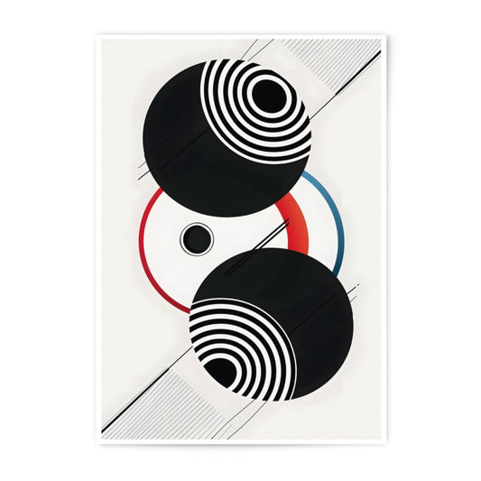 Geometric Photographic Print, Abstract Circle Art, Modern Wall Decor, Graphic Design Print, Minimalist Art Print, Home Decor, Circle Pattern - Tawshia