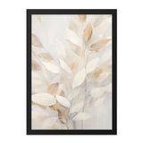 Beige Leaves Wall Art, Botanical Prints, Neutral Home Decor, Minimalist Art, Leaf Wall Decor, Nature Inspired Wall Art, Elegant Wall Decor - Tawshia