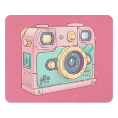 Kawaii Camera Mouse Pad, Pastel Aesthetic Mousepad, Cute Desk Decor, Photographer Gift, Retro Camera Art Mouse Pad, PC Gaming, Office - Tawshia