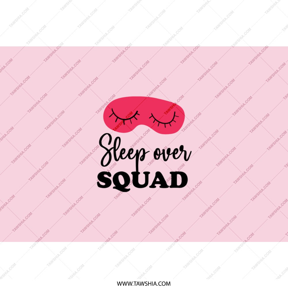Sleepover Squad Tumbler, Girls Night Out Cup, Pajama Party Gift, Bestie Gift, Bachelorette Party, Slumber Party, Pink Tumbler for Women - Tawshia
