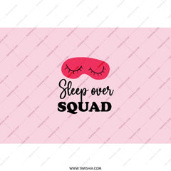 Sleepover Squad Tumbler, Girls Night Out Cup, Pajama Party Gift, Bestie Gift, Bachelorette Party, Slumber Party, Pink Tumbler for Women - Tawshia